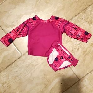👶 5/$15 - Baby Girl Rash Guard Bathingsuit